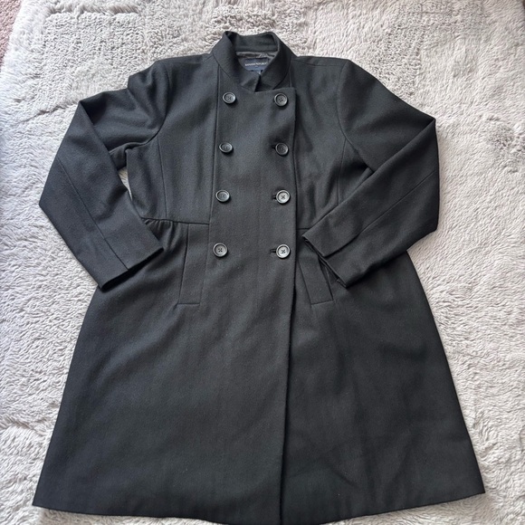 Women’s Banana Republic Double breasted Pea Coat Wool Blend Size XL - Picture 1 of 11
